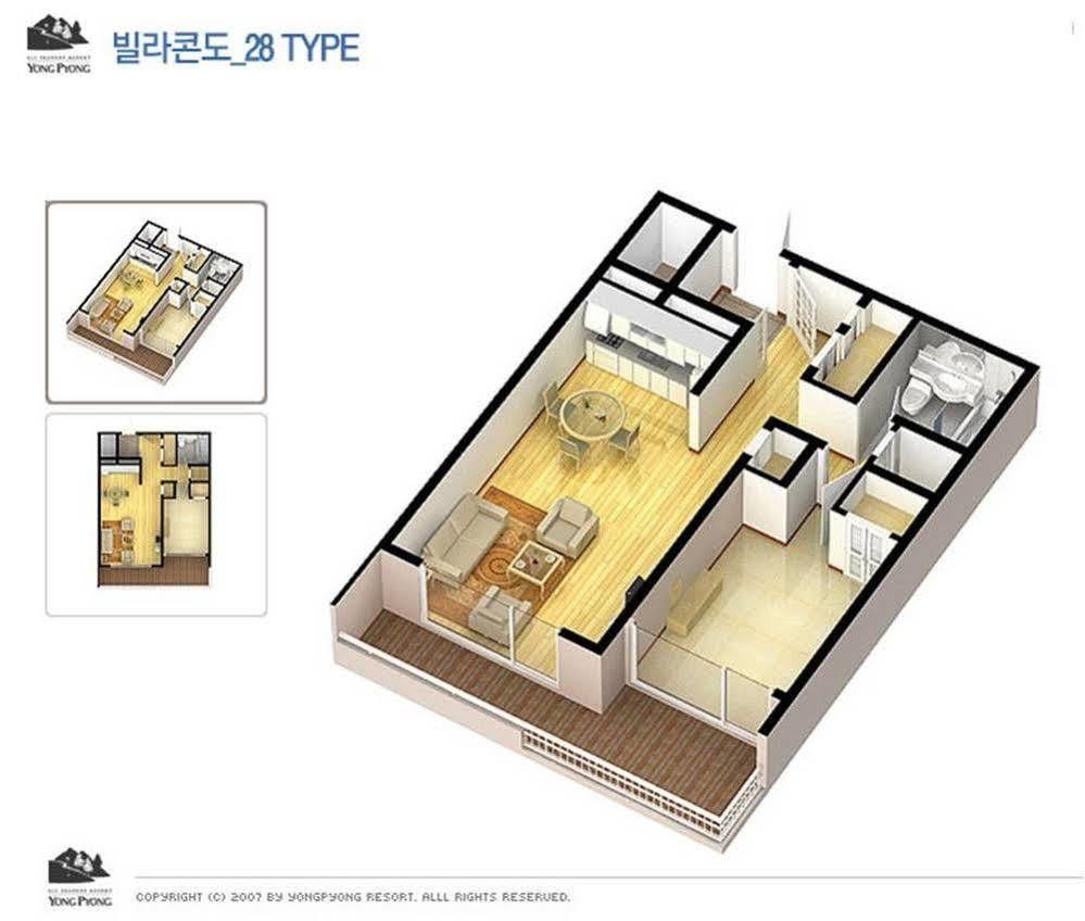 Yongpyong Resort Villa Condominium Pyeongchang Exterior photo